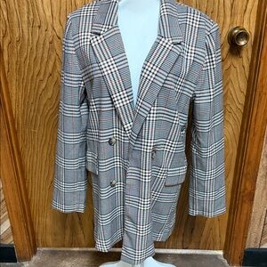 Becool plaid jacket fully lined size medium.